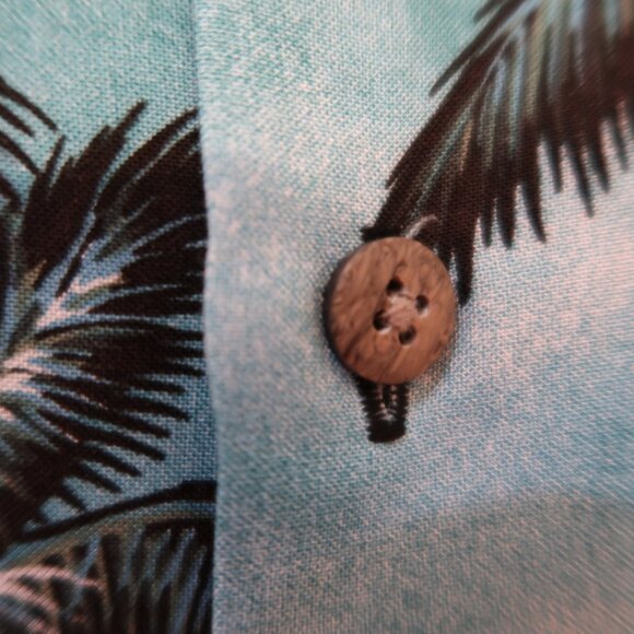 Campia Moda Mens Short Sleeve Button Front Tropical Shirt Size XL - Picture 3 of 7